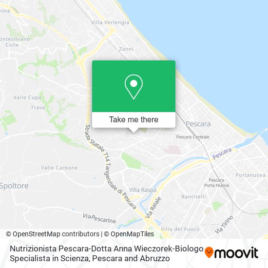 Nutrizionista Pescara-Dotta Anna Wieczorek-Biologo Specialista in Scienza map