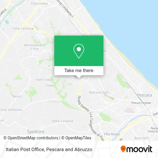 Italian Post Office map