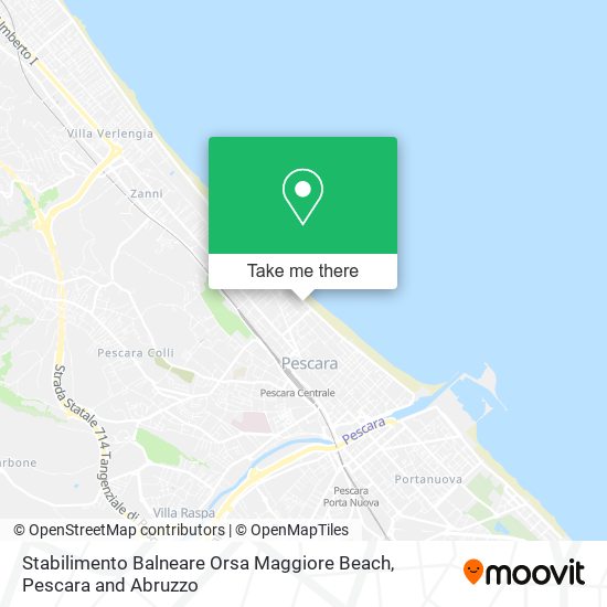 Stabilimento Balneare Orsa Maggiore Beach map