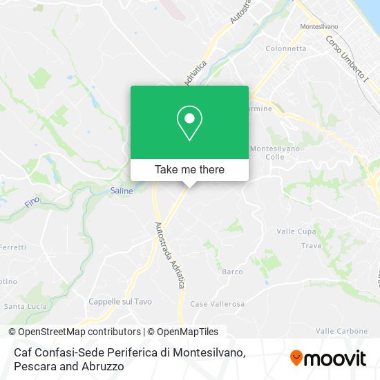 Caf Confasi-Sede Periferica di Montesilvano map