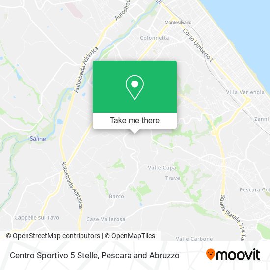 Centro Sportivo 5 Stelle map