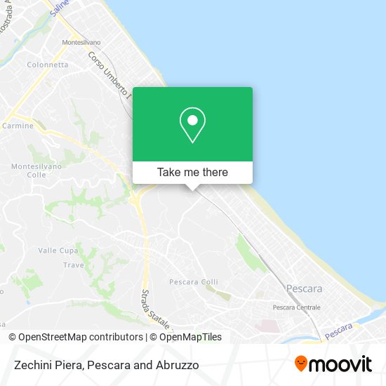 Zechini Piera map