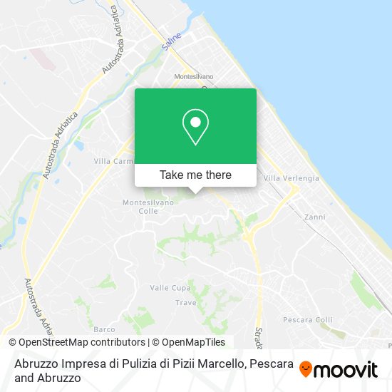 Abruzzo Impresa di Pulizia di Pizii Marcello map