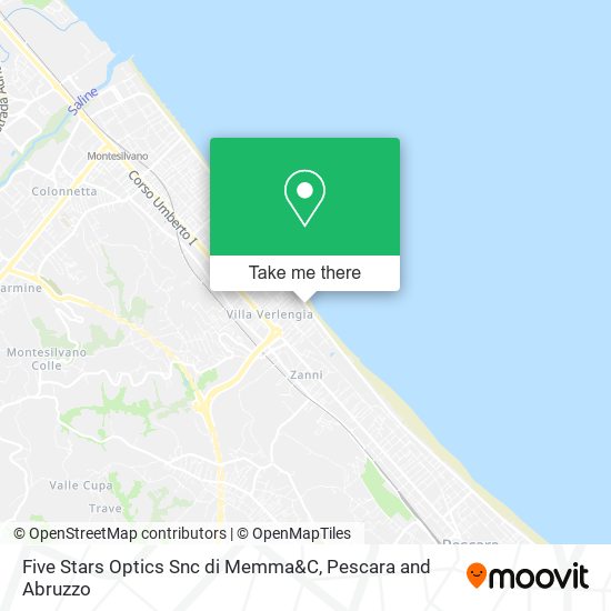 Five Stars Optics Snc di Memma&C map