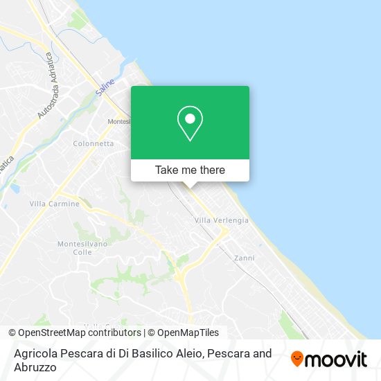 Agricola Pescara di Di Basilico Aleio map