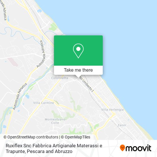Ruxiflex Snc Fabbrica Artigianale Materassi e Trapunte map