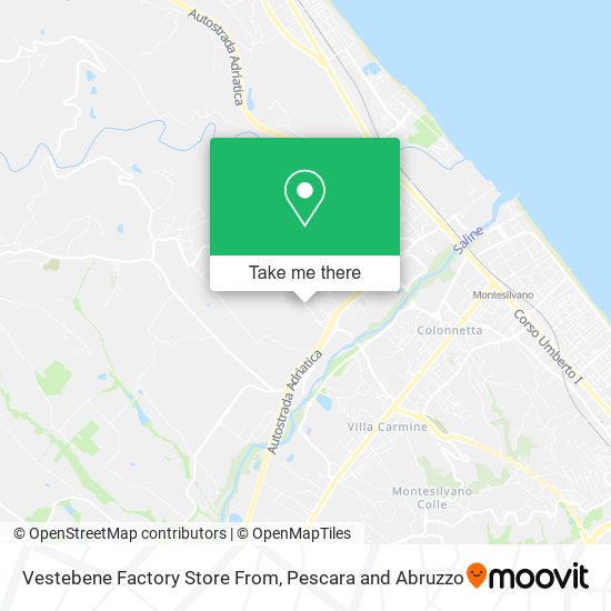 Vestebene Factory Store From map