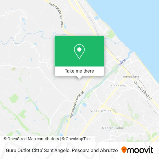 Guru Outlet Citta' Sant'Angelo map
