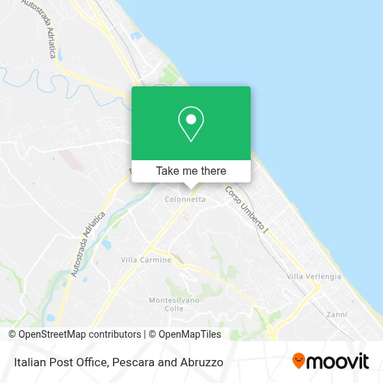 Italian Post Office map