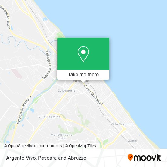Argento Vivo map