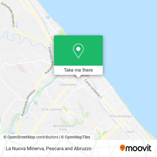 La Nuova Minerva map