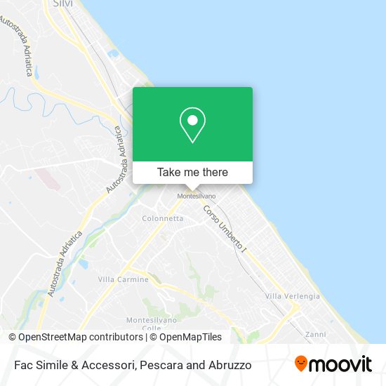 Fac Simile & Accessori map