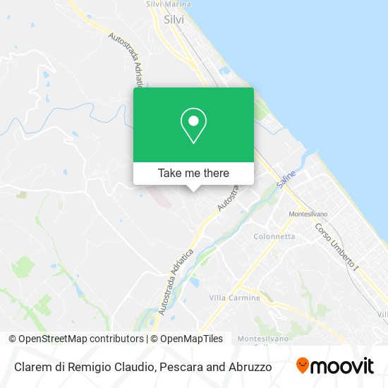 Clarem di Remigio Claudio map