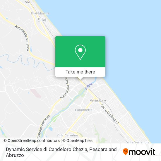 Dynamic Service di Candeloro Chezia map