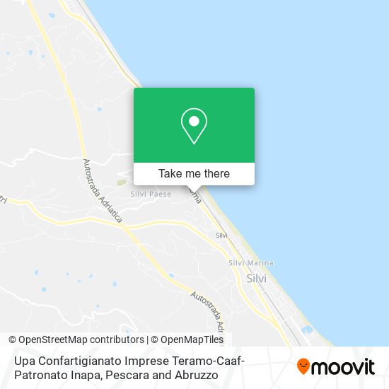Upa Confartigianato Imprese Teramo-Caaf-Patronato Inapa map