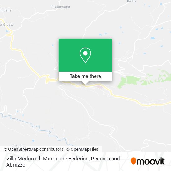 Villa Medoro di Morricone Federica map