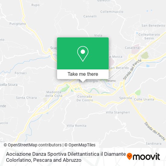 Aociazione Danza Sportiva Dilettantistica il Diamante Colorlatino map