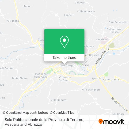 Sala Polifunzionale della Provincia di Teramo map
