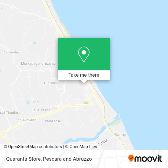 Quaranta Store map