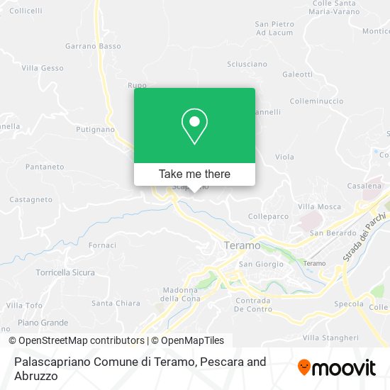 Palascapriano Comune di Teramo map