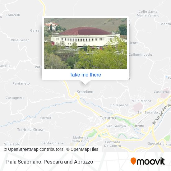 Pala Scapriano map