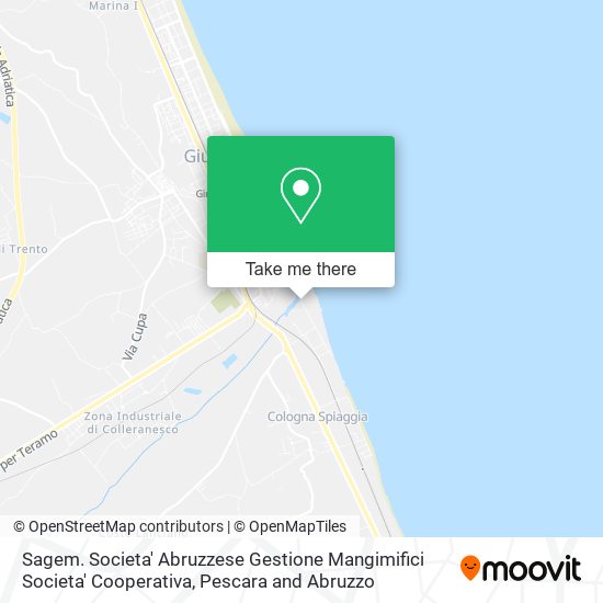 Sagem. Societa' Abruzzese Gestione Mangimifici Societa' Cooperativa map