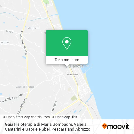 Gaia Fisioterapia di Maria Bompadre, Valeria Cantarini e Gabriele Sbei map