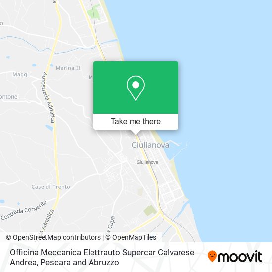 Officina Meccanica Elettrauto Supercar Calvarese Andrea map