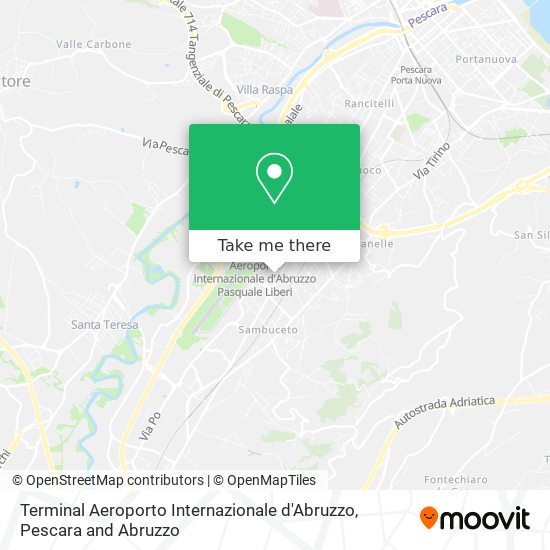 Terminal Aeroporto Internazionale d'Abruzzo map