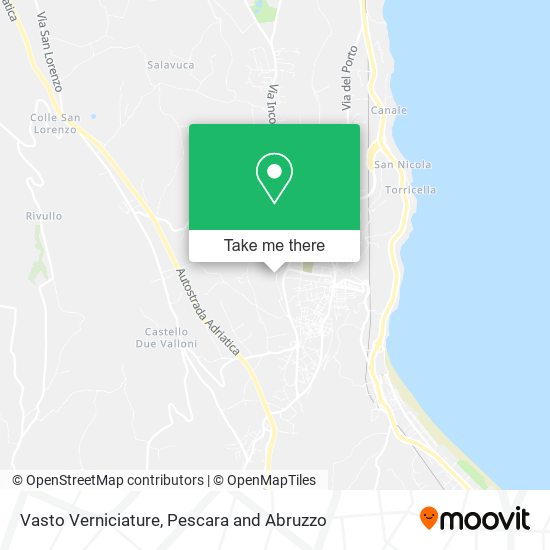 Vasto Verniciature map