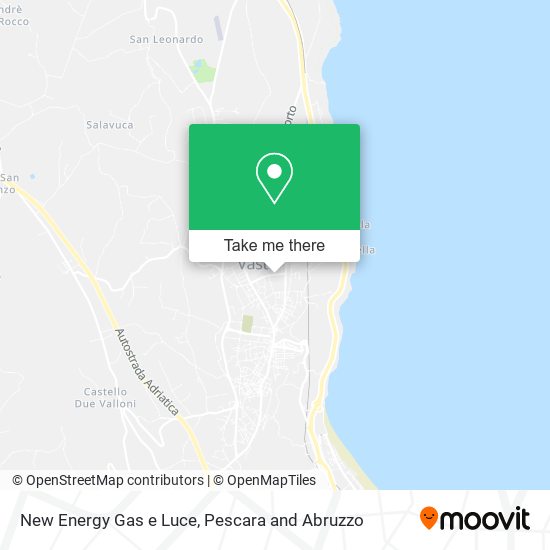 New Energy Gas e Luce map