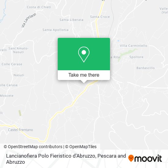 Lancianofiera Polo Fieristico d'Abruzzo map