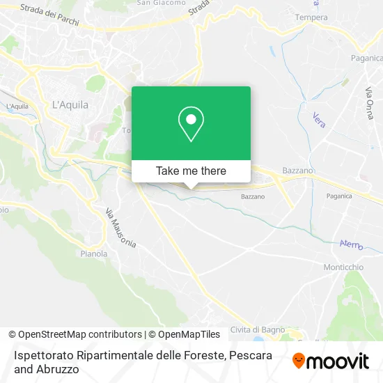 Ispettorato Ripartimentale delle Foreste map