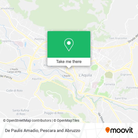 De Paulis Amadio map