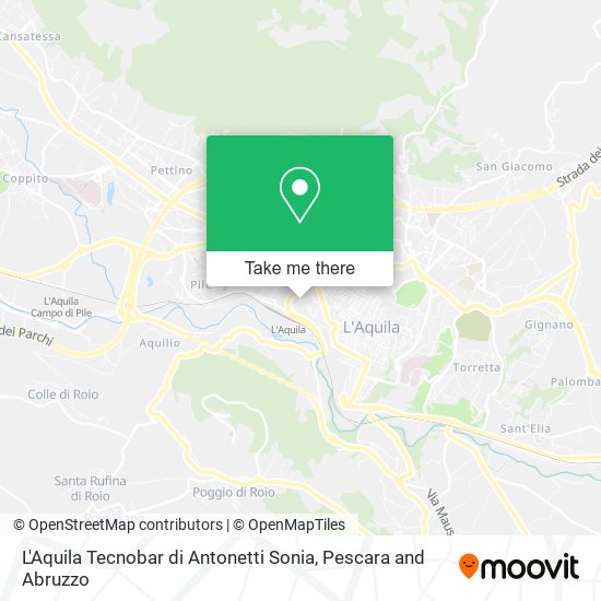 L'Aquila Tecnobar di Antonetti Sonia map