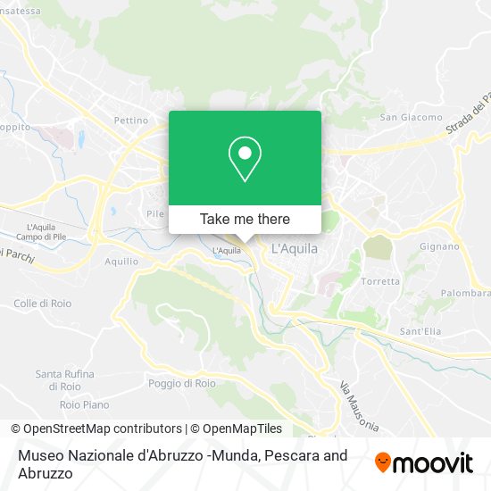 Museo Nazionale d'Abruzzo -Munda map