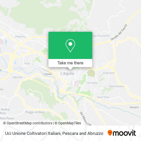Uci Unione Coltivatori Italiani map