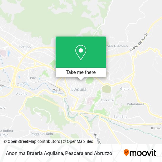 Anonima Braeria Aquilana map