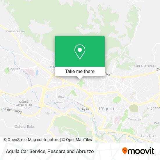 Aquila Car Service map