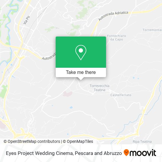 Eyes Project Wedding Cinema map