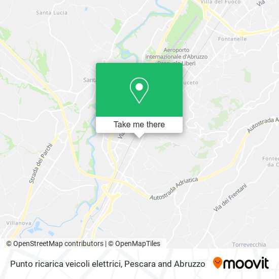Punto ricarica veicoli elettrici map