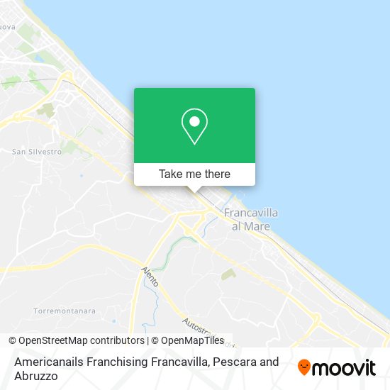 Americanails Franchising Francavilla map