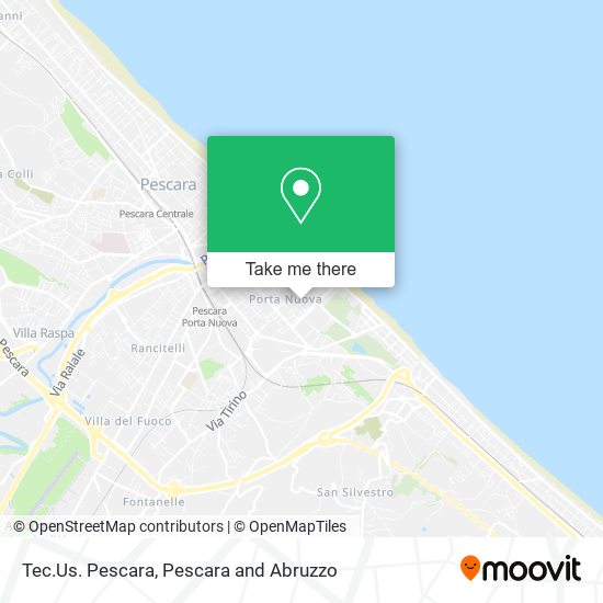 Tec.Us. Pescara map
