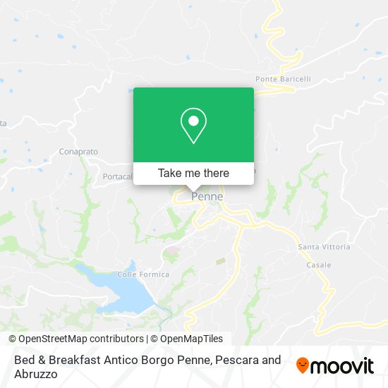 Bed & Breakfast Antico Borgo Penne map
