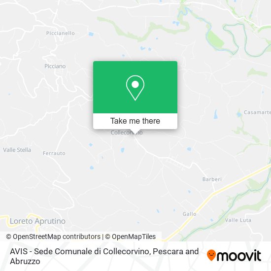 AVIS - Sede Comunale di Collecorvino map