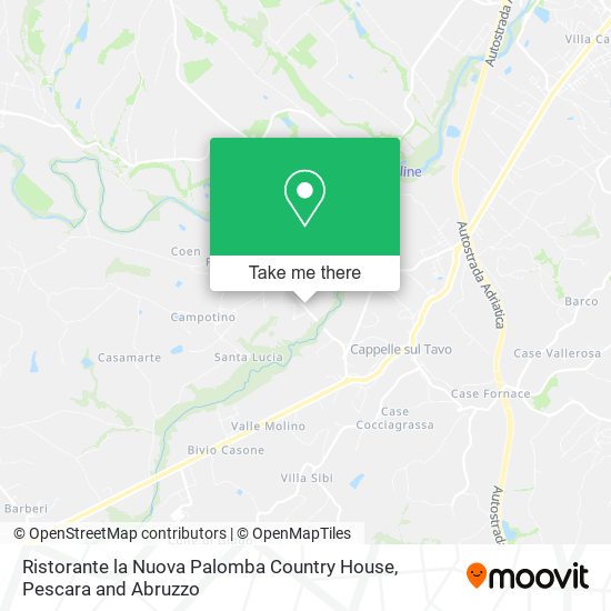 Ristorante la Nuova Palomba Country House map