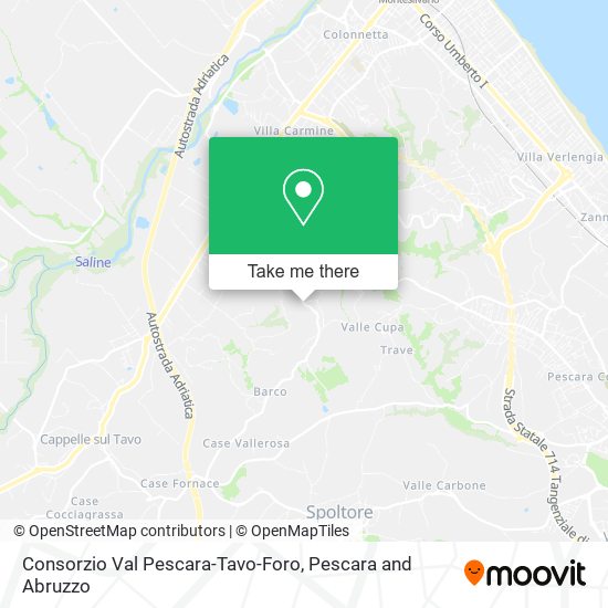Consorzio Val Pescara-Tavo-Foro map