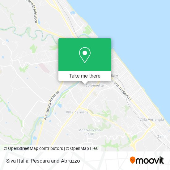 Siva Italia map