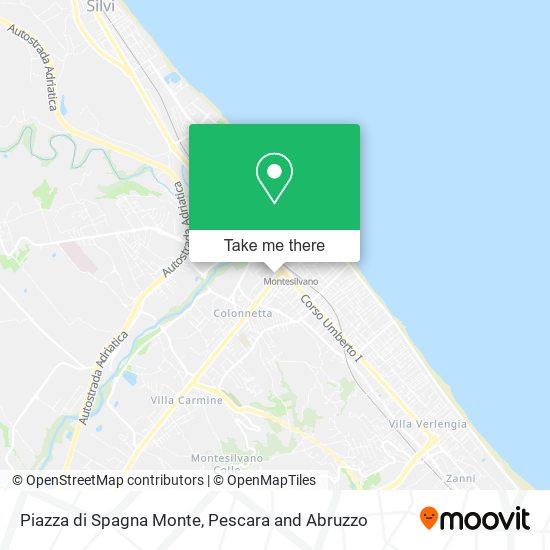 Piazza di Spagna Monte map
