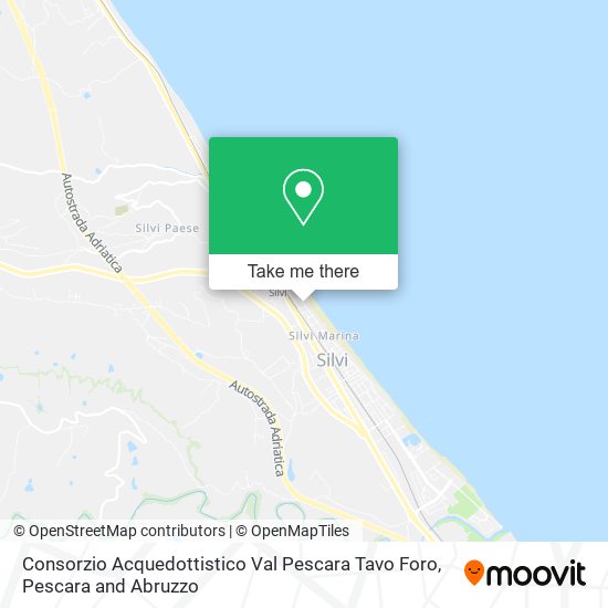 Consorzio Acquedottistico Val Pescara Tavo Foro map
